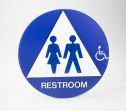 California Title 24 ADA Restroom Door Sign: Restroom (Unisex/Handicap Accessible)