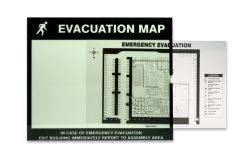 Evacuation & Severe Weather Map Holder Clear Inserts