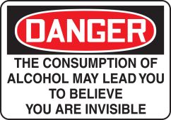 Funny Labels: Alcohol May Lead You To Believe You Are Invisible