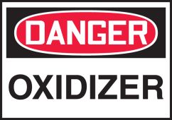 OSHA Danger Safety Label: Oxidizer