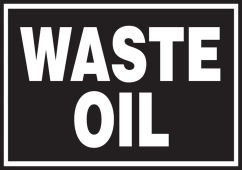 Safety Label: Waste Oil