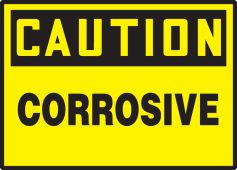 OSHA Caution Safety Label: Corrosive