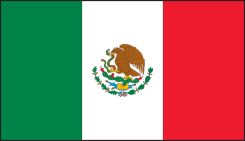 Hard Hat/Helmet Stickers: Mexican Flag
