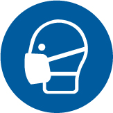 ISO Mandatory Safety Label: Wear A Mask (2011)