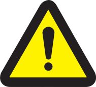 ISO Safety Label - General Warning Hazard
