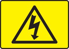 Safety Label: Electrical Hazard Shock Graphic