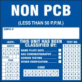 PCB Label: Non PCB (Less Than 50 P.P.M.)