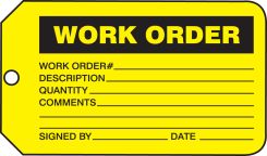 Safety Tag: Work Order