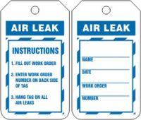 Inspection Status Safety Tag: Air Leak