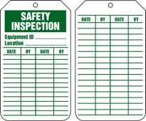 Equipment Status Safety Tag: Safety Inspection